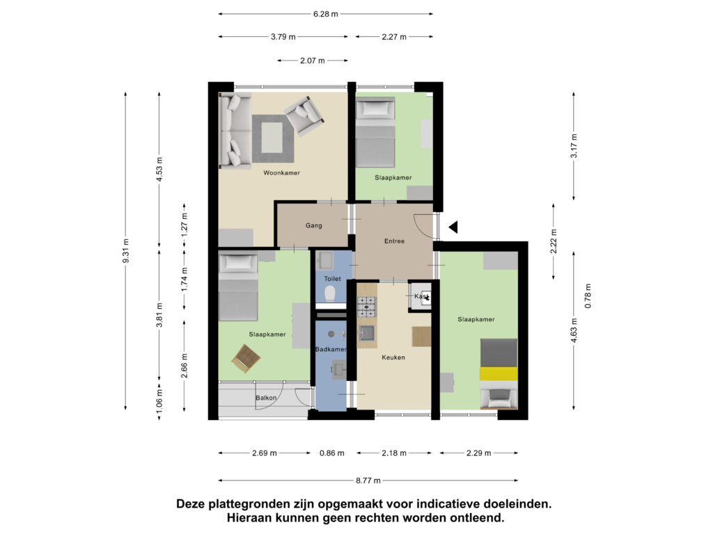 Bekijk plattegrond van Appartement van Ruigoord 65