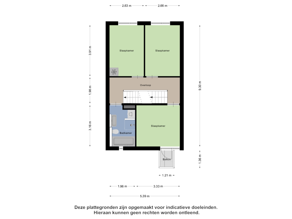 View floorplan of Eerste Verdieping of Grashoen 112