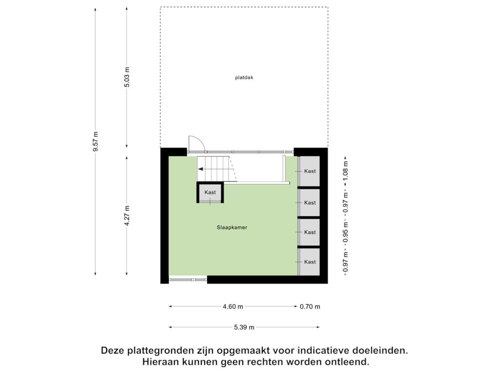 View floorplan of Tweede Verdieping of Grashoen 112