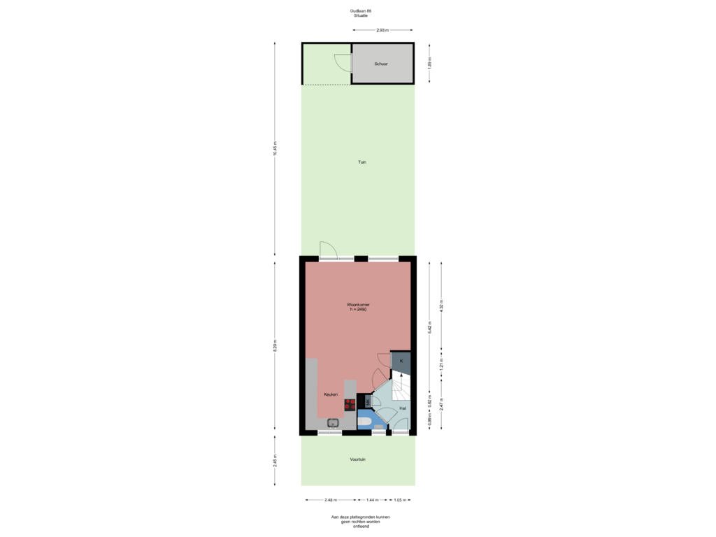 Bekijk plattegrond van Situatie van Oudlaan 86