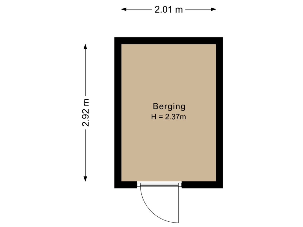 Bekijk plattegrond van Berging van Boterbloemhof 22