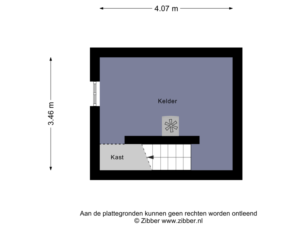 Bekijk plattegrond van Kelder van Steenstraat 12