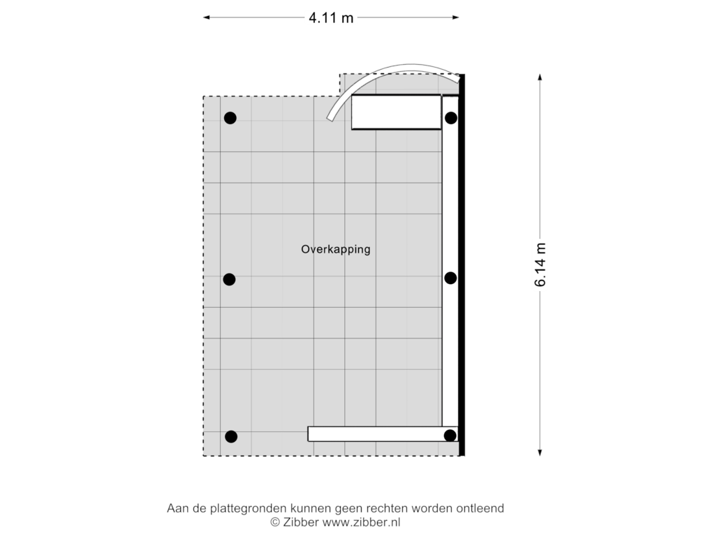 Bekijk plattegrond van Overkapping van Steenstraat 12