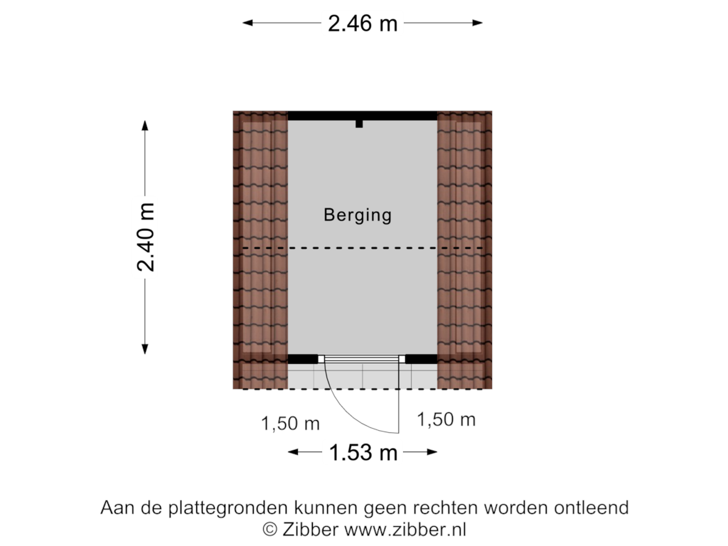 Bekijk plattegrond van Berging van Steenstraat 12