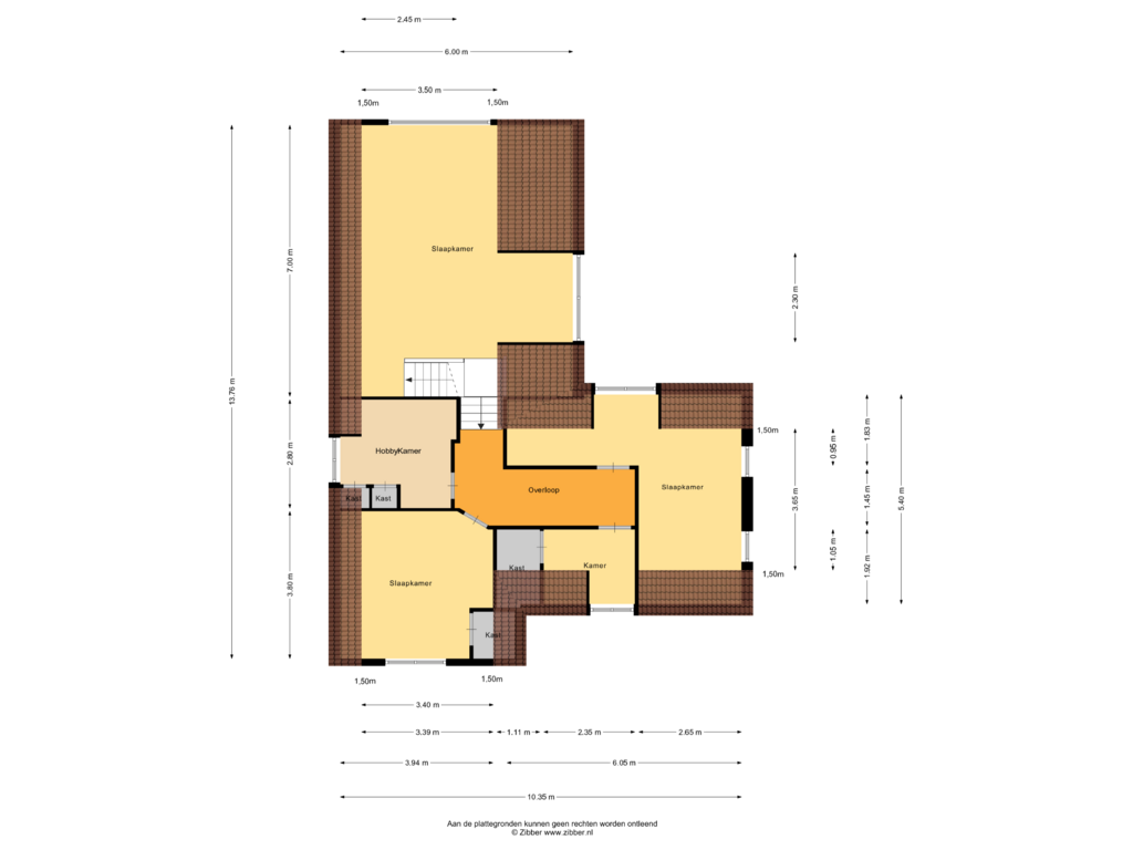 View floorplan of Eerste Verdieping of Schoterlandseweg 100