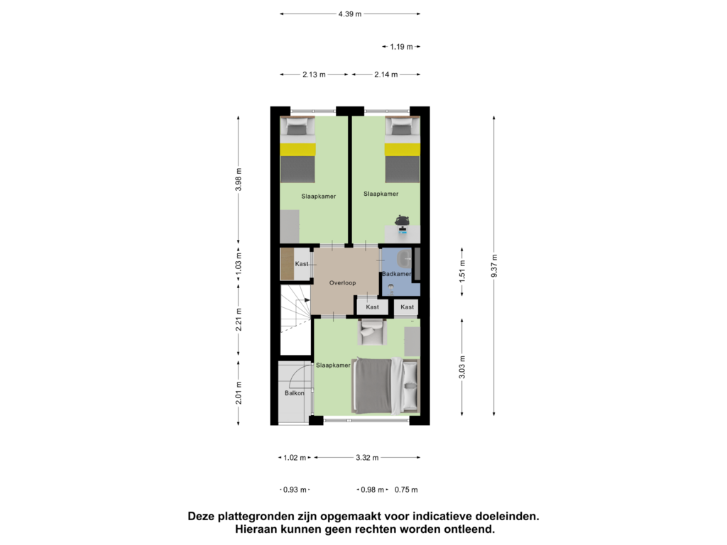 View floorplan of Eerste Verdieping of Plein 1940-1945 22