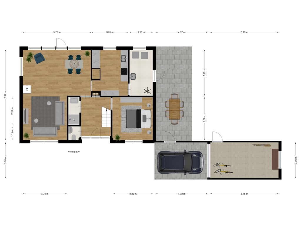 Bekijk plattegrond van First floor van Schultestraat 24