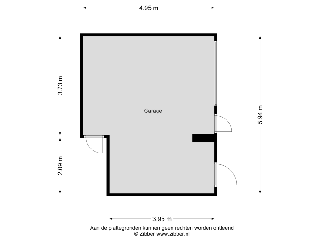 Bekijk plattegrond van Garage van Europalaan 21