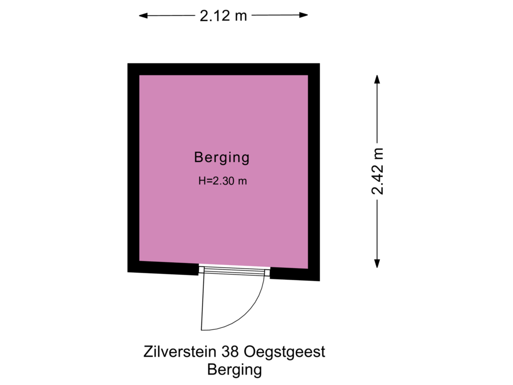 Bekijk plattegrond van Berging van Zilverstein 38