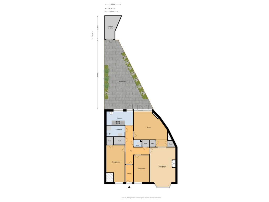 View floorplan of Situatie of Sinaasappelstraat 75