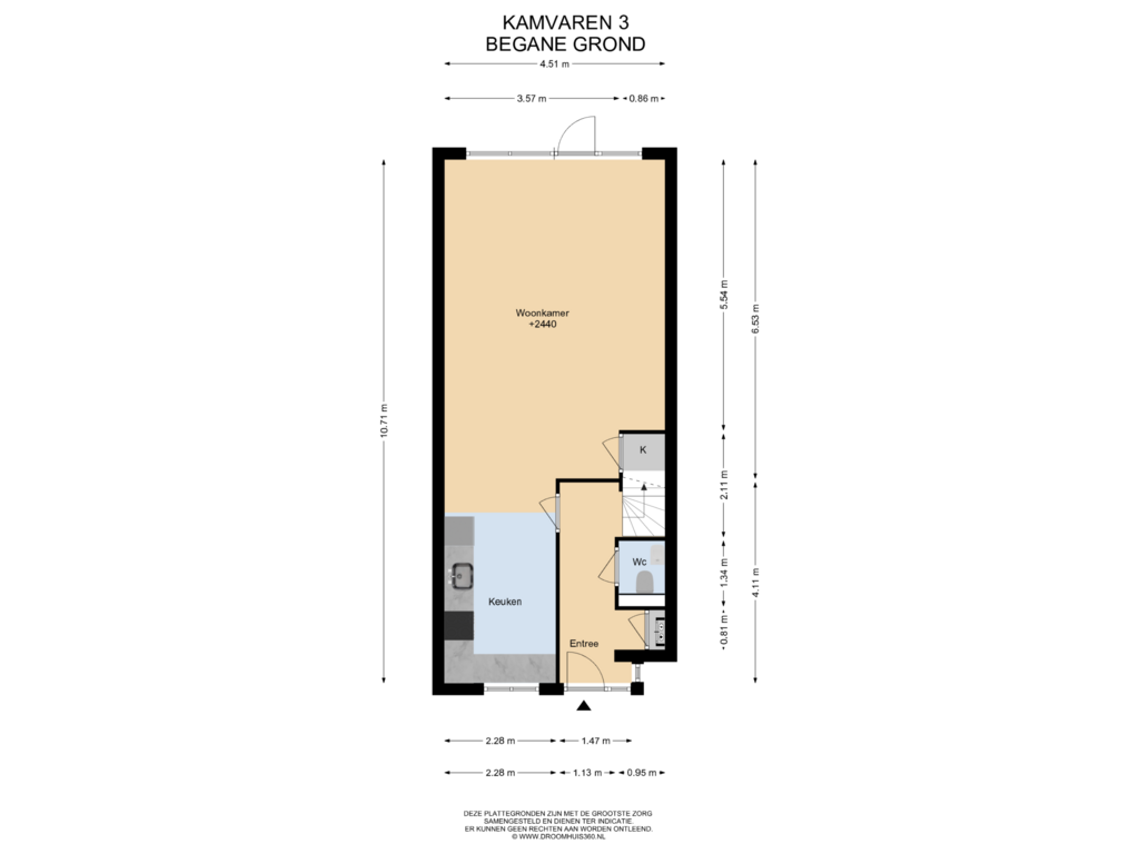 Bekijk plattegrond van Begane grond van Kamvaren 3