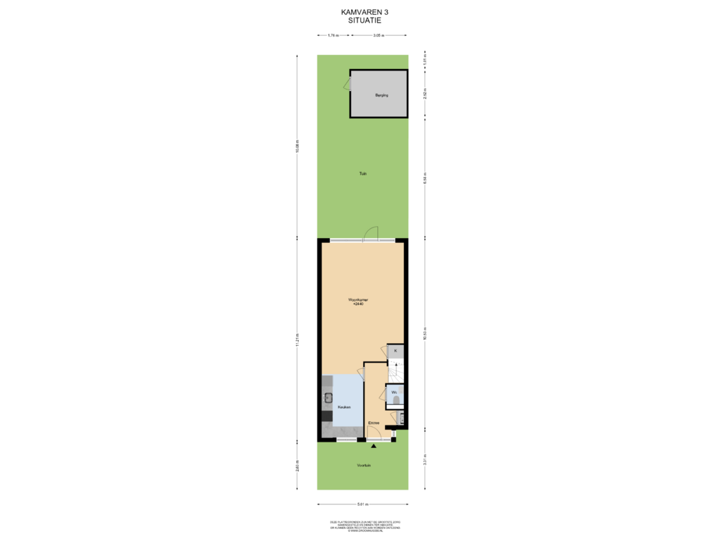 Bekijk plattegrond van Situatie van Kamvaren 3