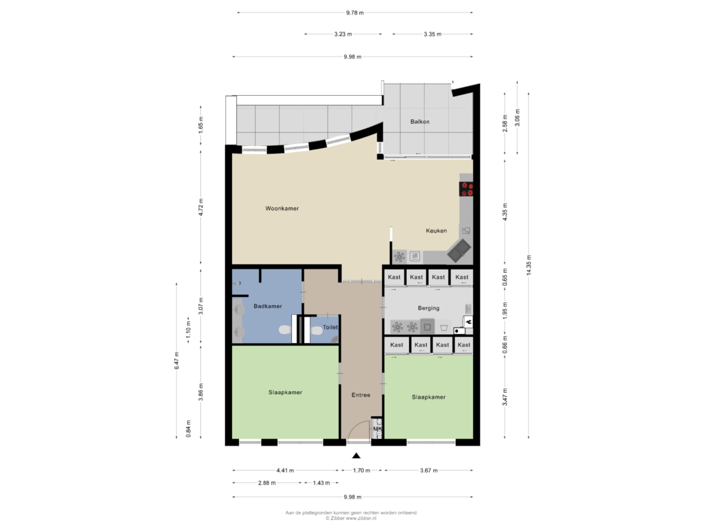 Bekijk plattegrond van Appartement van Hoofdstraat 116-12