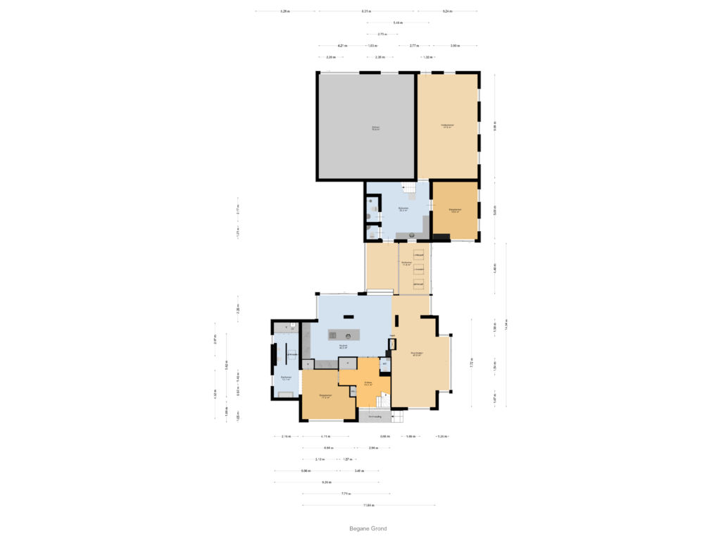 Bekijk plattegrond van Begane Grond van Achterbroek 26