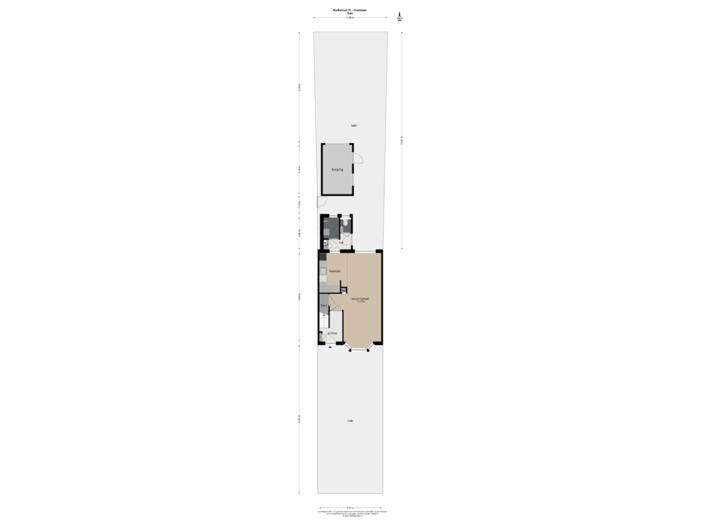 Bekijk plattegrond van TUIN van Kerkstraat 51