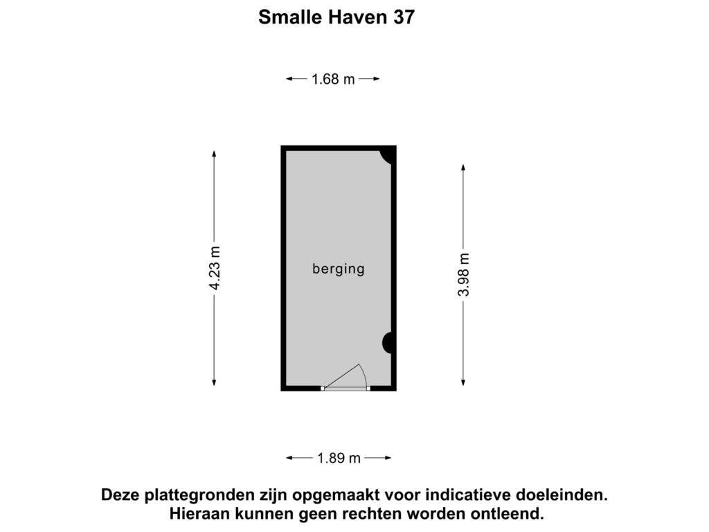 Bekijk plattegrond van Berging van Smalle Haven 37