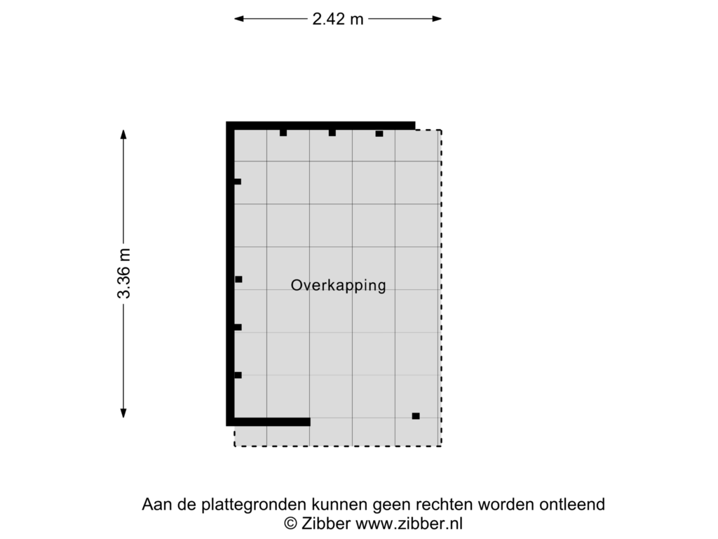 Bekijk plattegrond van Overkapping van Esweg 16