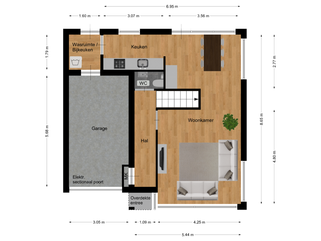 View floorplan of Begane grond of Lotharingen 1