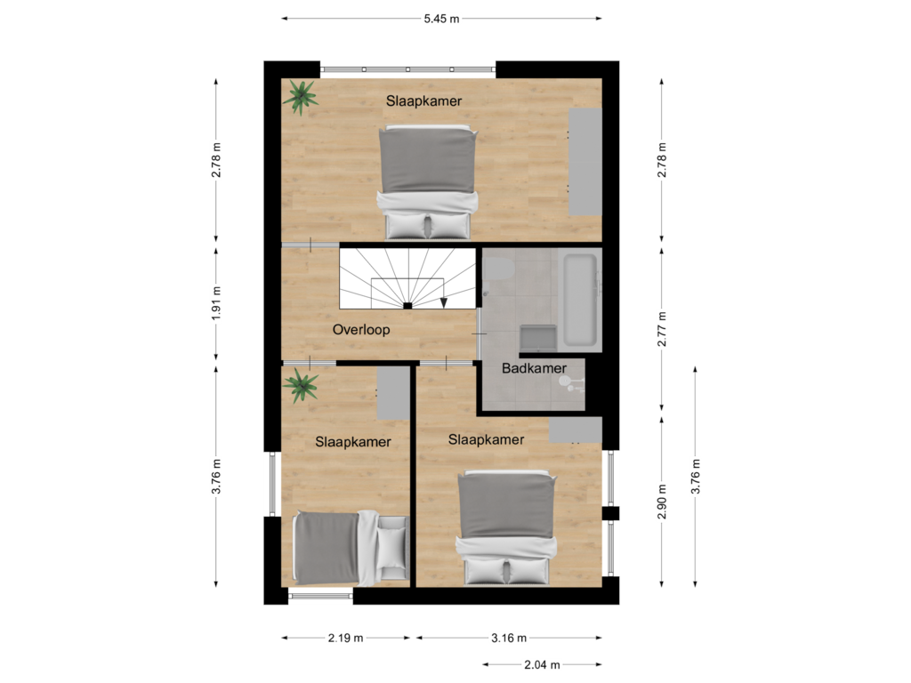 View floorplan of Eerste verdieping of Lotharingen 1