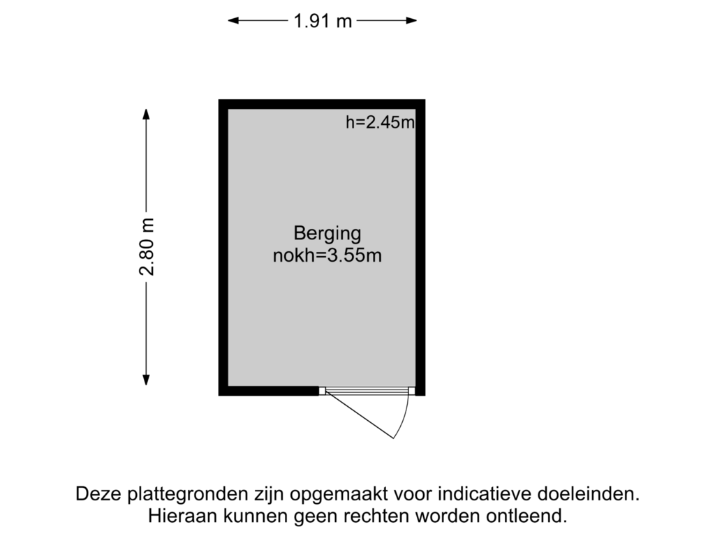 View floorplan of Berging of Buitenkade 8