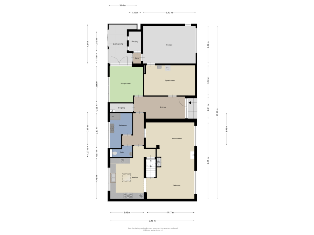 Bekijk plattegrond van Begane Grond van Brugstraat 3