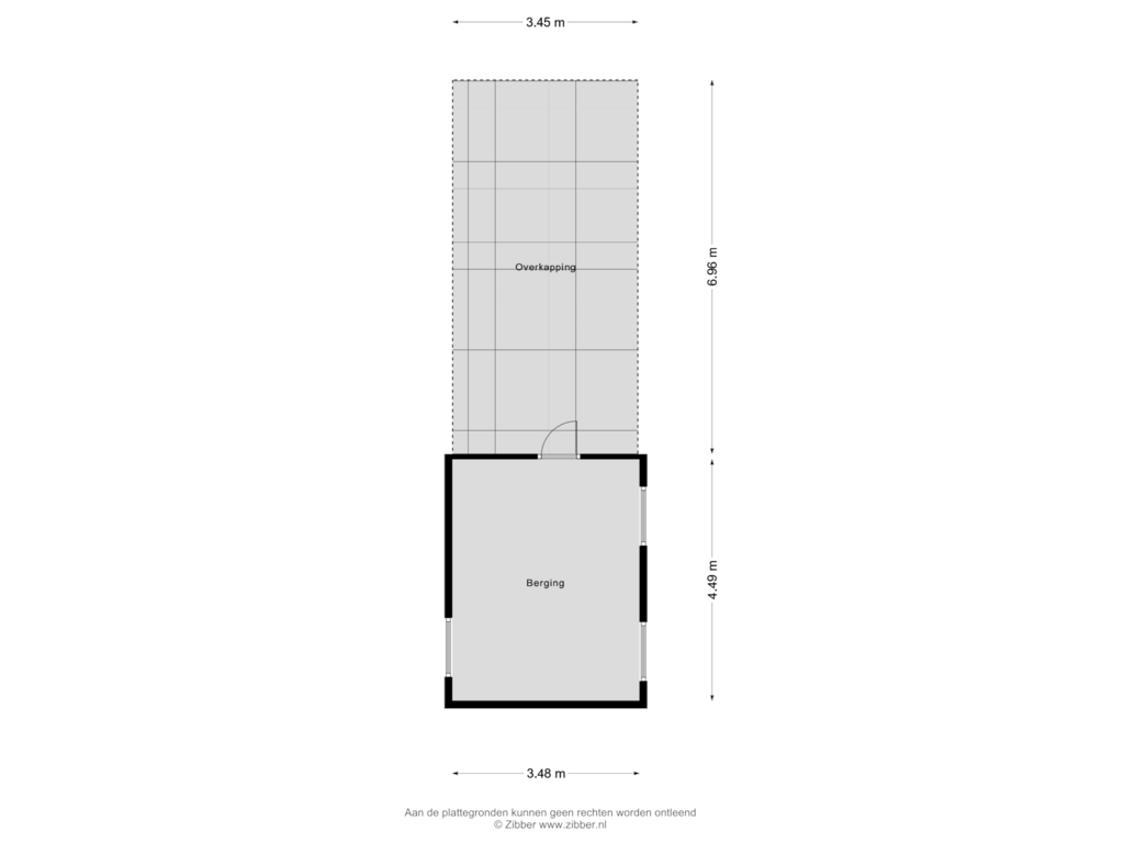 View floorplan of Berging of Bikkelen 7