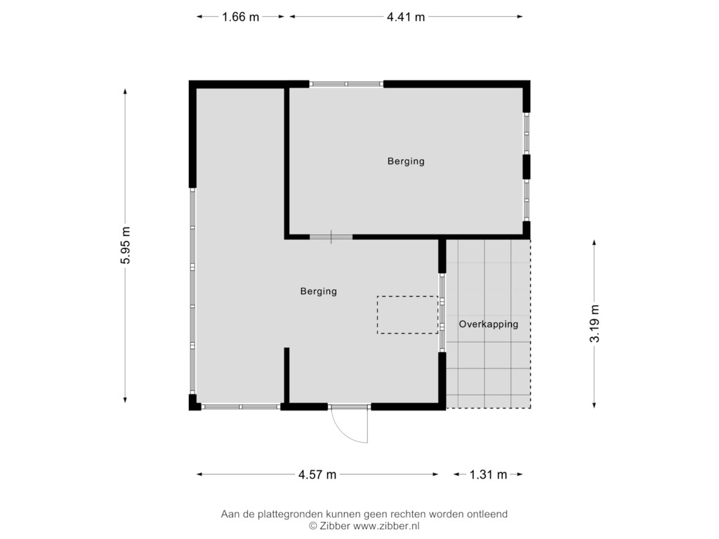 View floorplan of Berging of Bikkelen 7