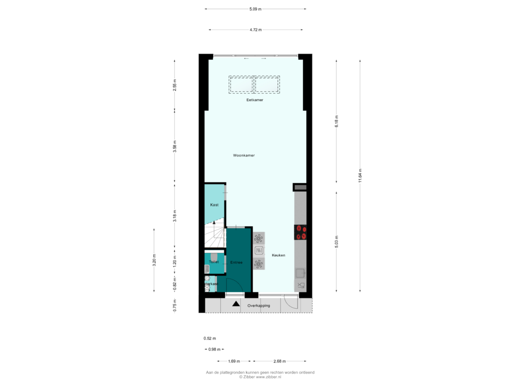 View floorplan of Begane Grond of Luiksestraat 9