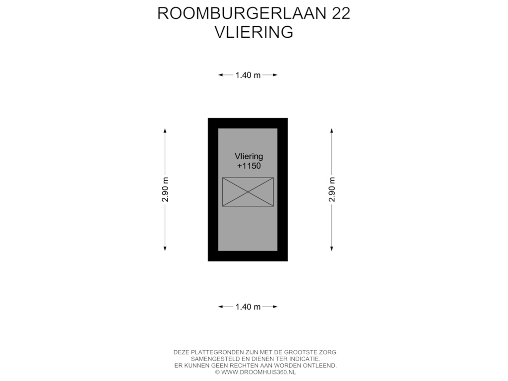 Bekijk plattegrond van Vliering van Roomburgerlaan 22