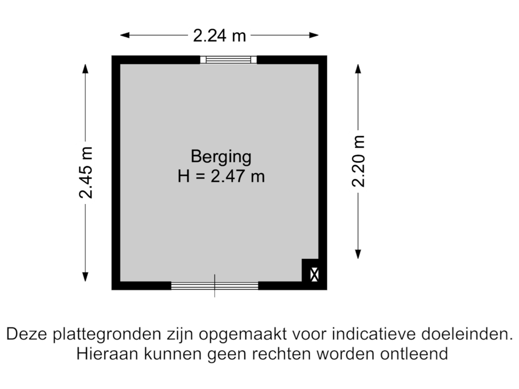 Bekijk plattegrond van Berging van Margaretha Havermanstraat 28