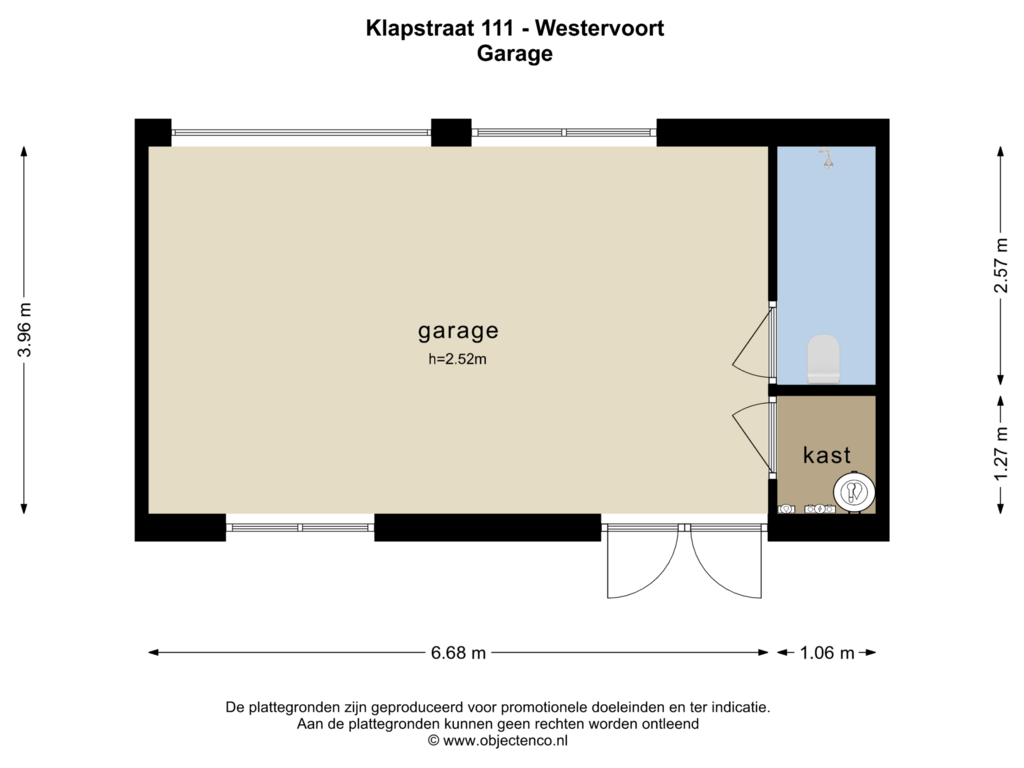 Bekijk plattegrond van GARAGE van Klapstraat 111