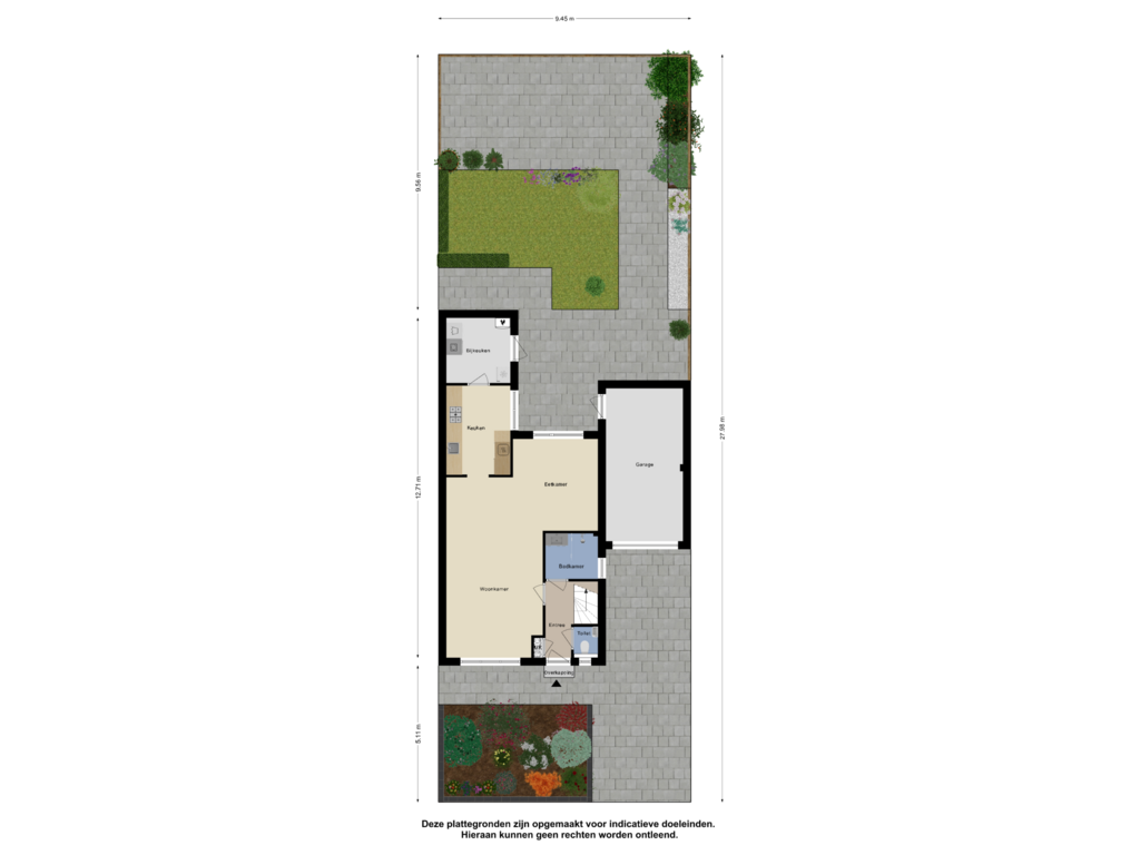 View floorplan of Begane Grond Tuin of De Veldse Hofstede 82