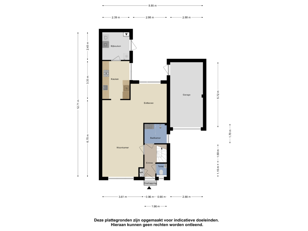 View floorplan of Begane Grond of De Veldse Hofstede 82