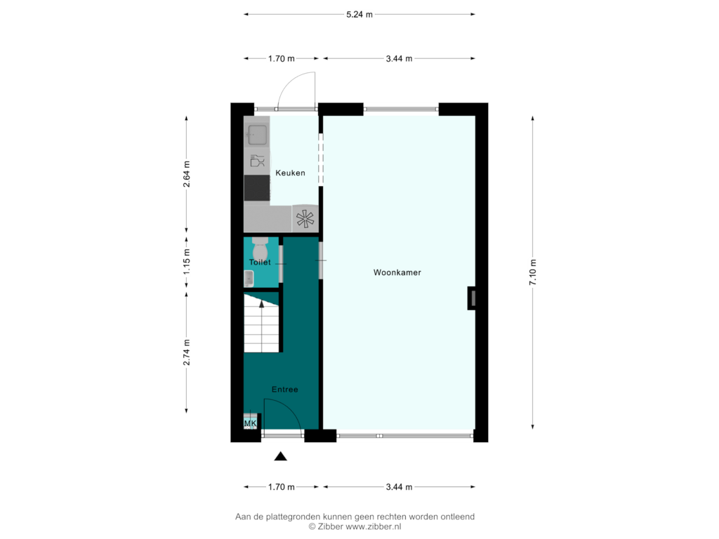 Bekijk plattegrond van Begane Grond van Lijsterbeslaan 10