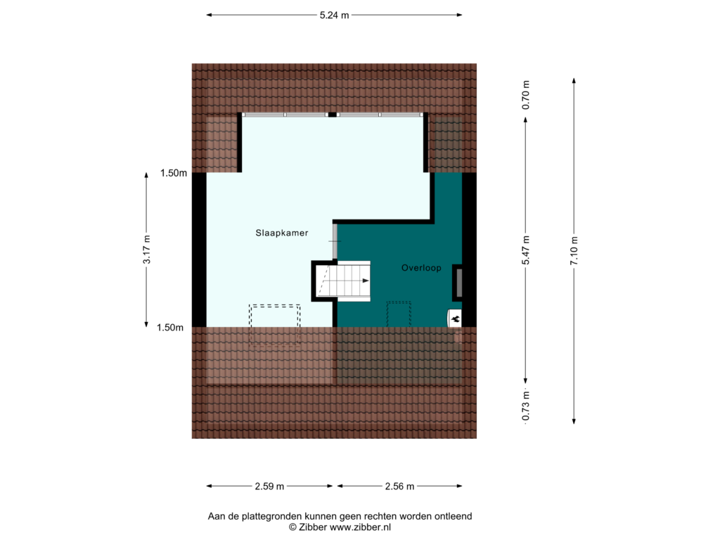 Bekijk plattegrond van Tweede Verdieping van Lijsterbeslaan 10