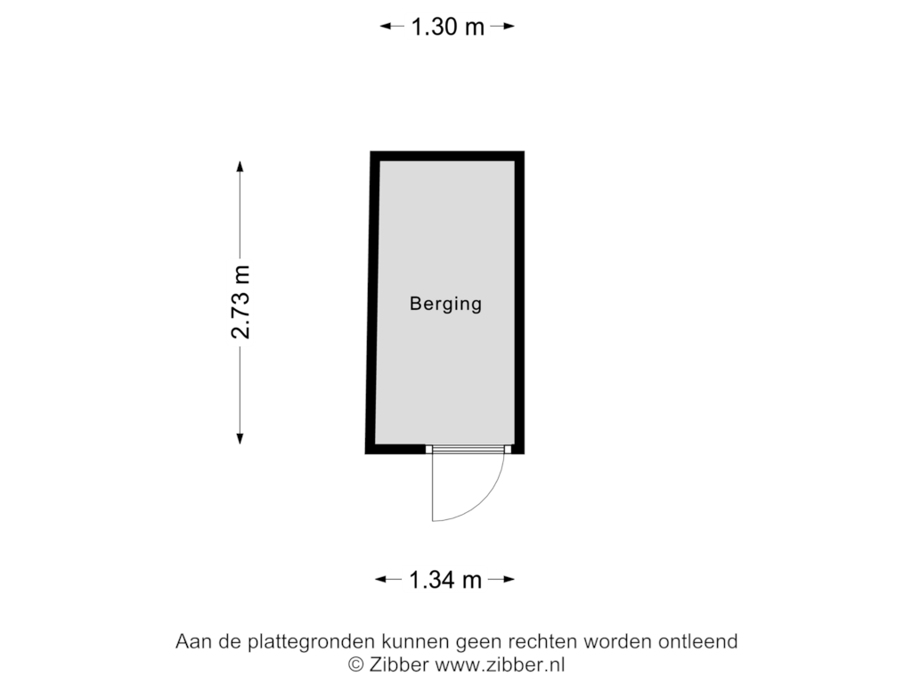 Bekijk plattegrond van Berging van Klaverlaan 78