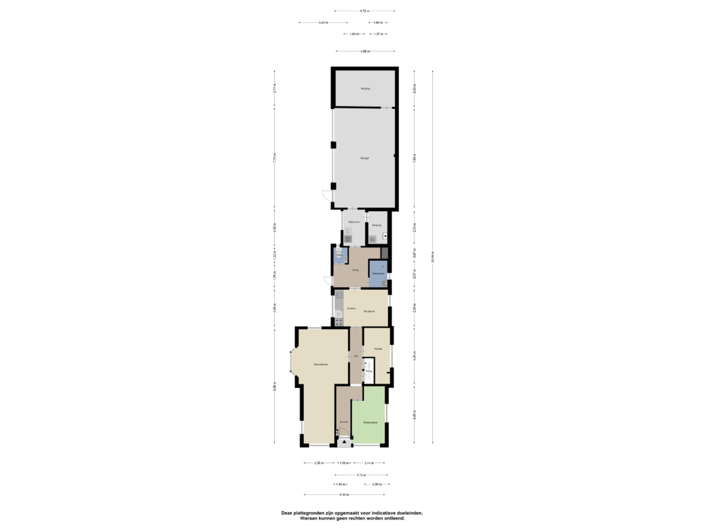 View floorplan of Begane grond of Zuiderdiep 83