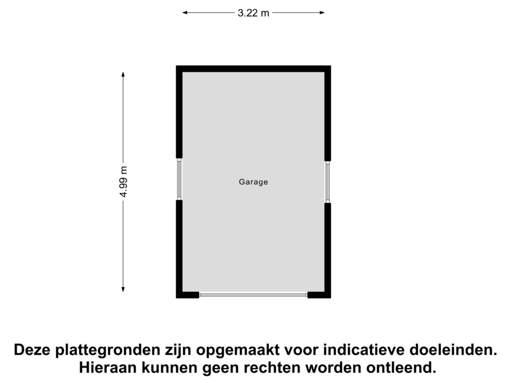 View floorplan of Garage of Zuiderdiep 83