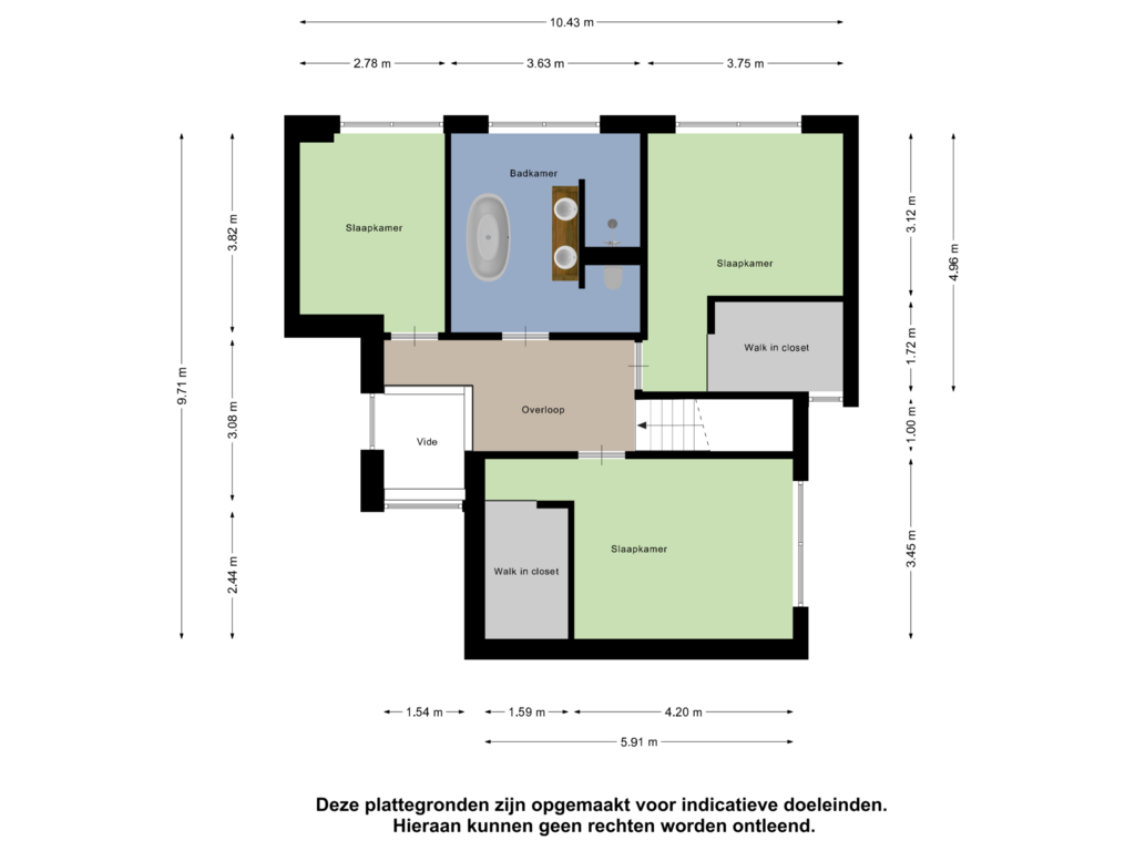 Bekijk plattegrond van Eerste Verdieping van Ruitenheerhof 22