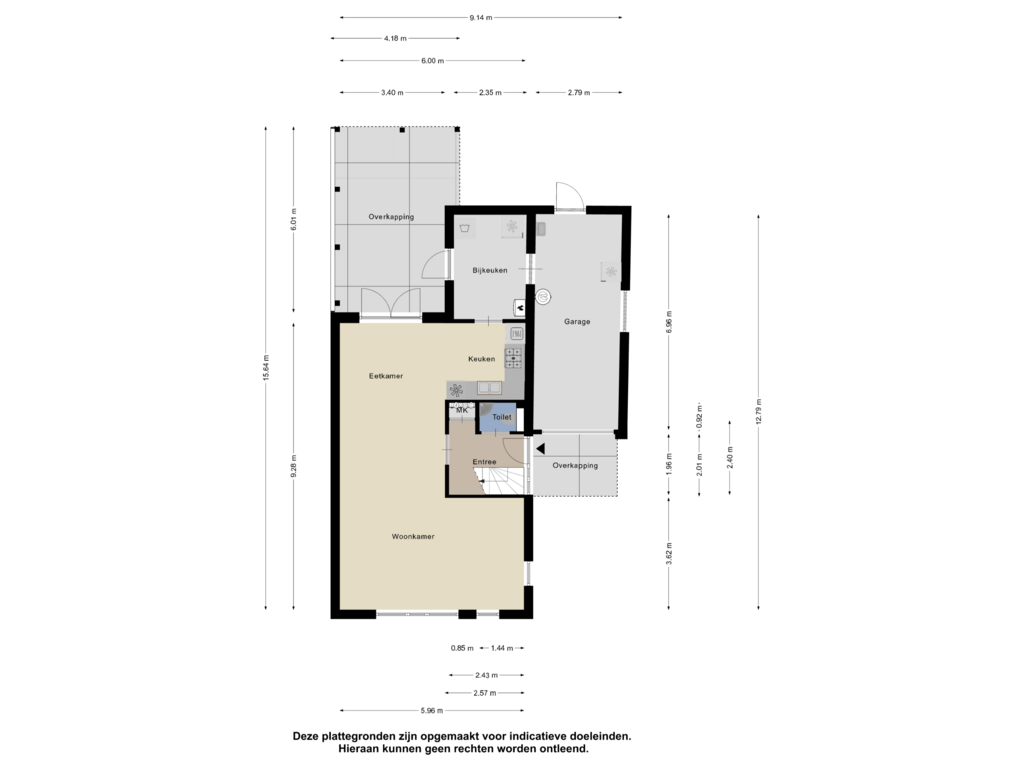 Bekijk plattegrond van Begane Grond van Koffielaantje 23