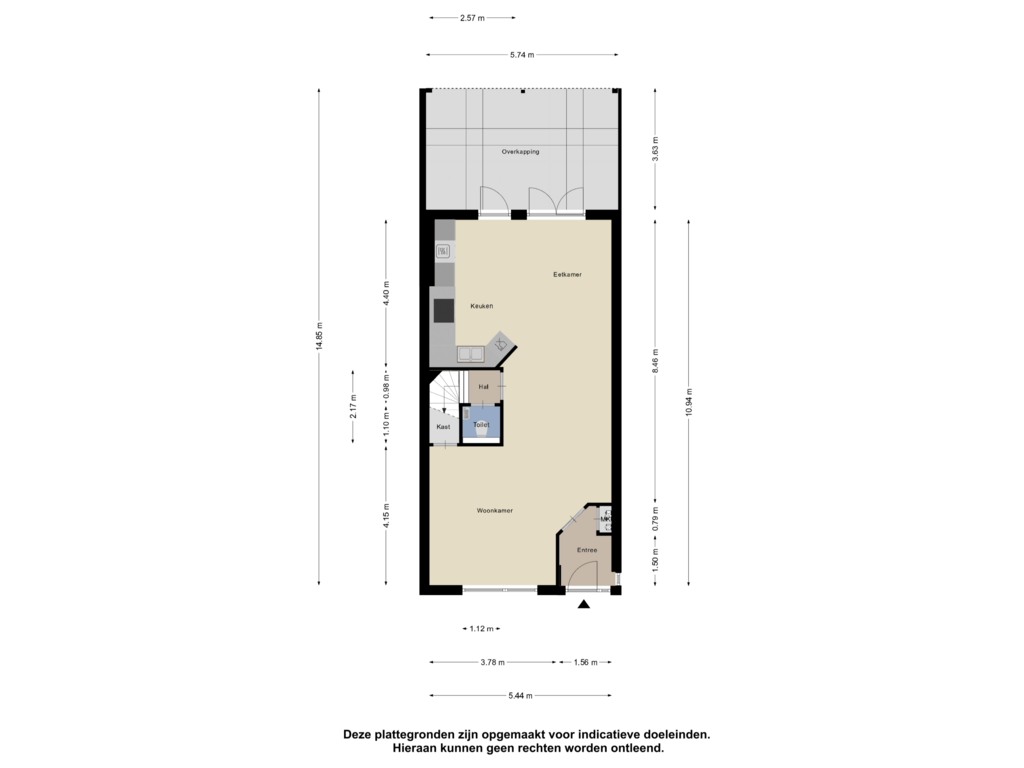 Bekijk plattegrond van Begane Grond van Vestinghlaan 11