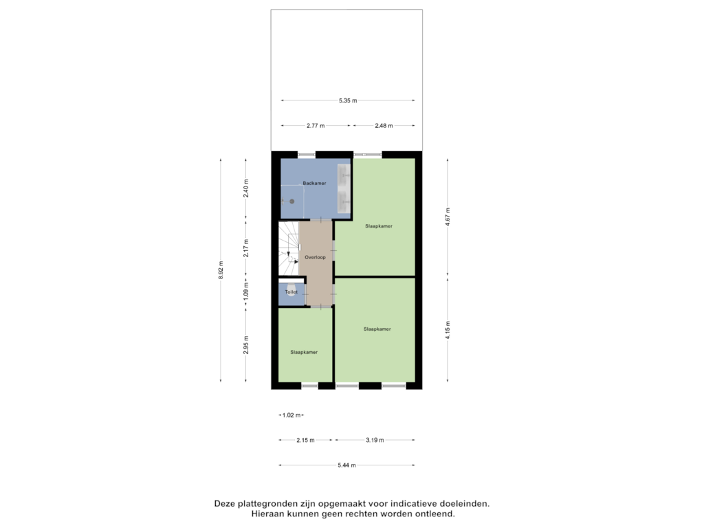 Bekijk plattegrond van Eerste verdieping van Vestinghlaan 11