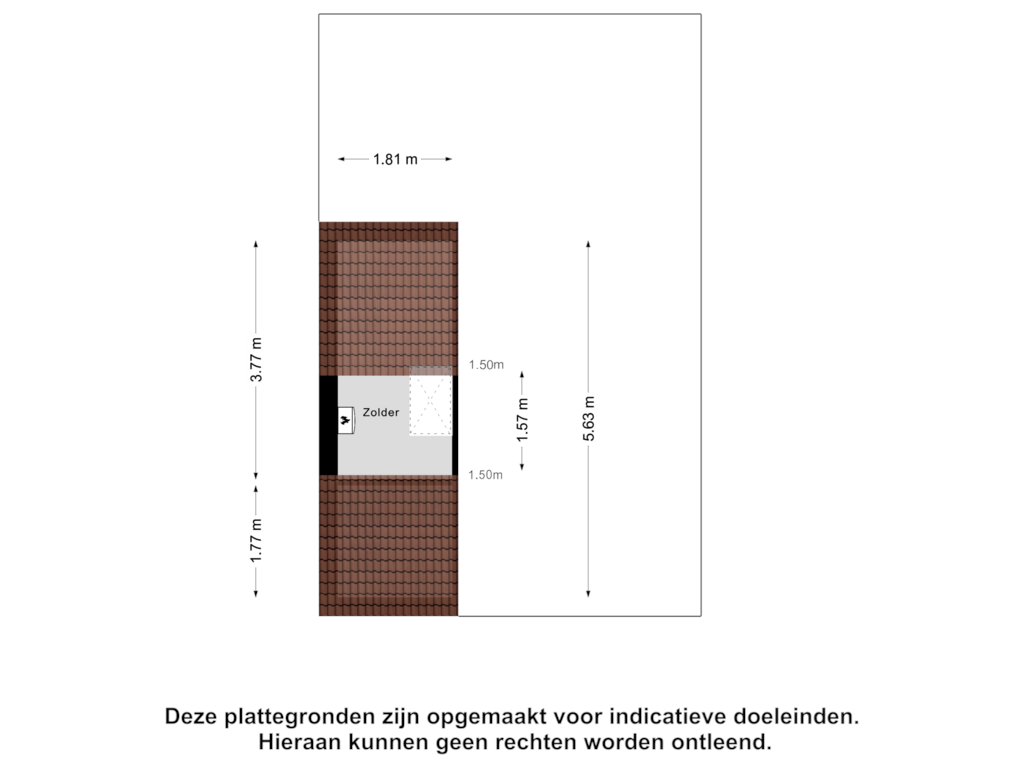 Bekijk plattegrond van Zolder van Vestinghlaan 11