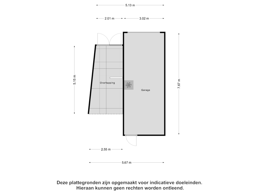 Bekijk plattegrond van Garage van Vestinghlaan 11