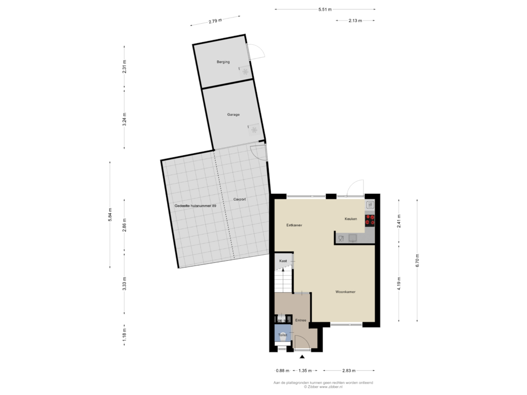 Bekijk plattegrond van Begane Grond van Eessenkamp 91