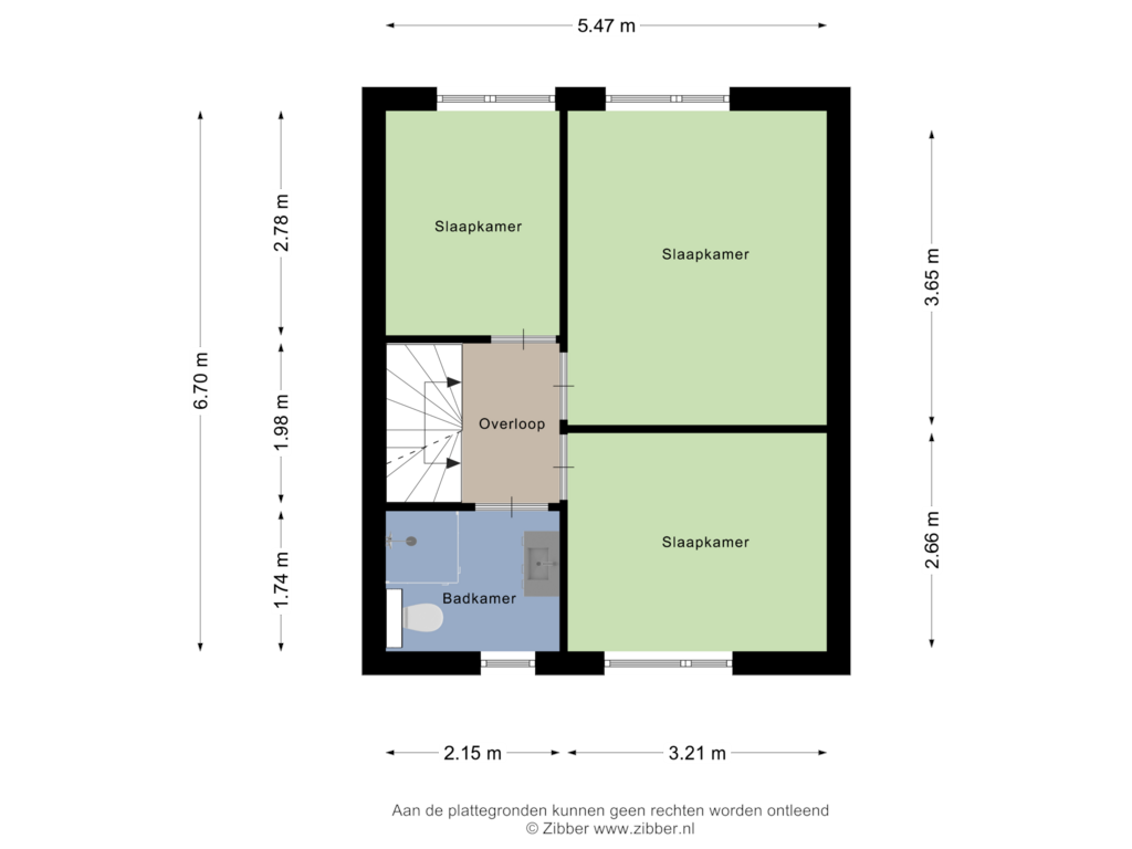 Bekijk plattegrond van Eerste verdieping van Eessenkamp 91