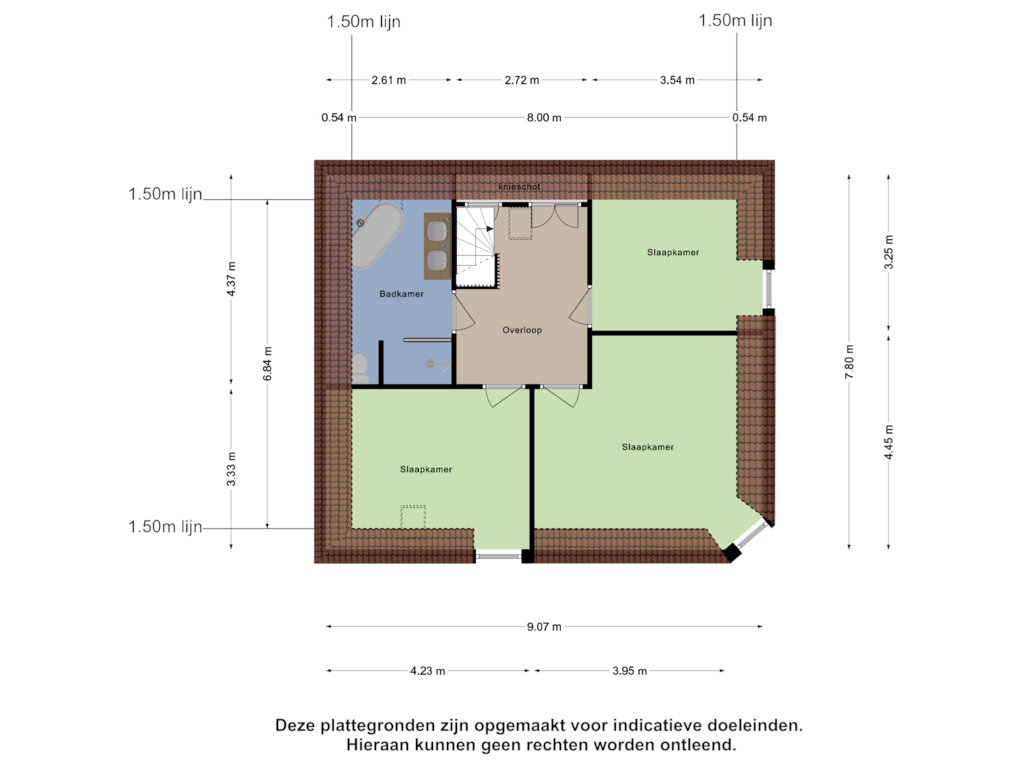 Bekijk plattegrond van Tweede Verdieping van Kasteelstraat 69