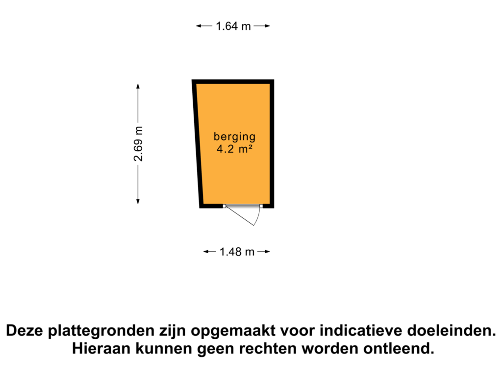 Bekijk plattegrond van Berging van Prinsesseweg 87-A