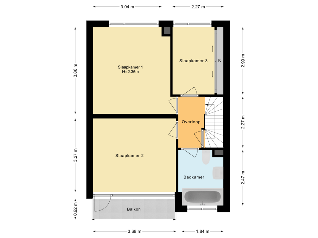 View floorplan of Eerste Verdieping of Ulst 11