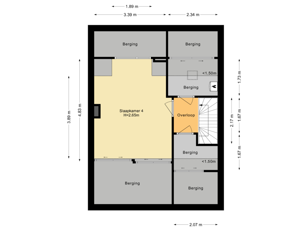 View floorplan of Tweede Verdieping of Ulst 11